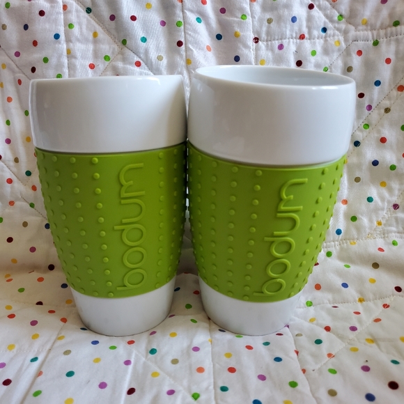 Bodum Bistro Bodum Pavina Porcelain Cups With Silicone Grip Bodum